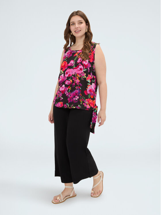 Fiorella Rubino Fiorella Rubino Bluzka 2083T002468N0Z3 Czarny Regular Fit