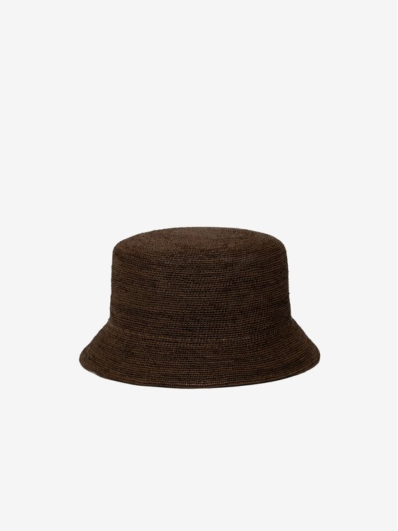 Paris+Hendzel Paris+Hendzel Kapelusz Raffia Bucket Hat - No.06 Brązowy