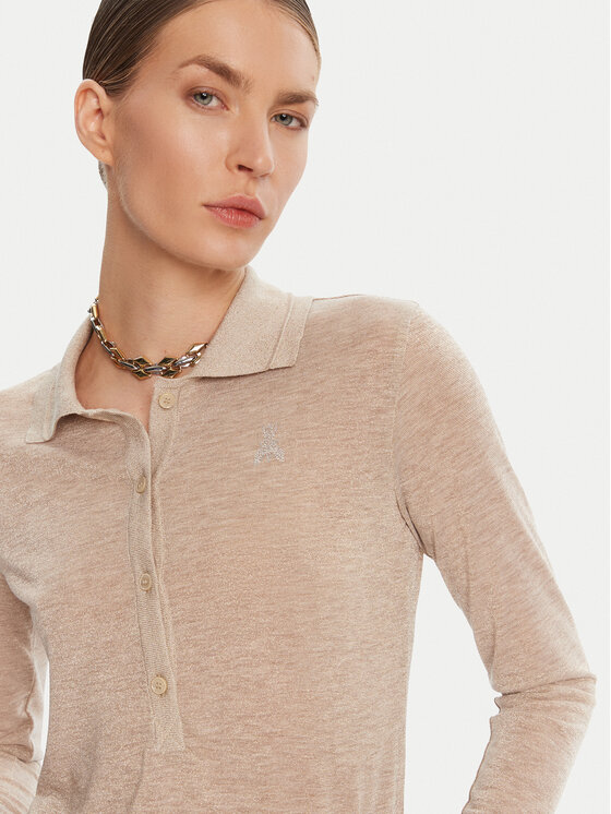 Patrizia Pepe Patrizia Pepe Sweter 8K0320 K128 Beżowy Regular Fit