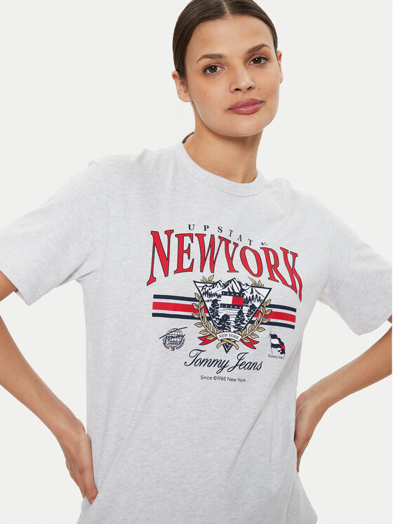 Tommy Jeans Tommy Jeans Тишърт Vintage DW0DW18410 Сив Relaxed Fit