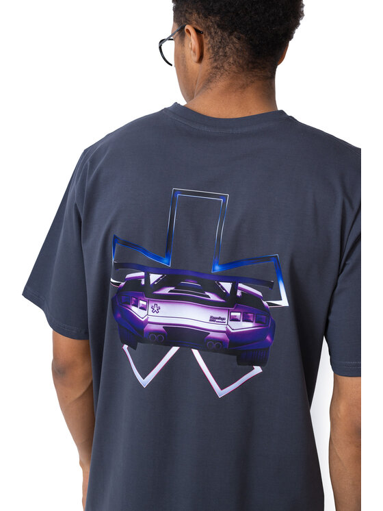 Kamuflage Kamuflage T-Shirt V12 Szary Oversize
