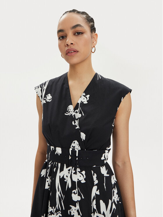 Marella Marella Sommerkleid Taxi 2413221332 Schwarz Regular Fit