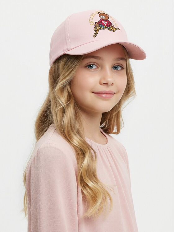 Guess Guess Kepurė su snapeliu H5RZ09 WO08O Rožinė