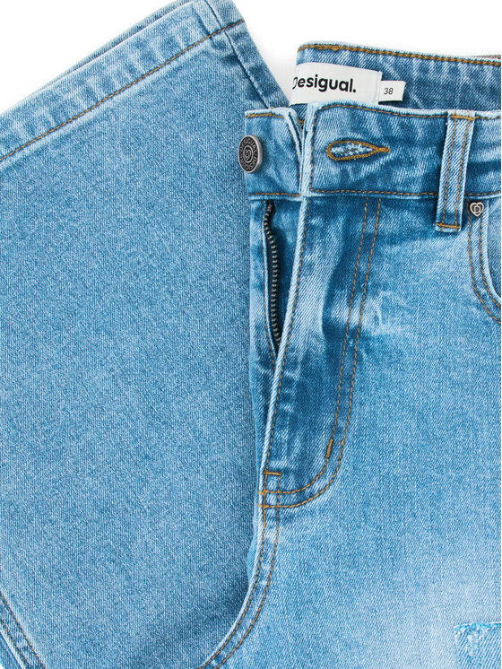 Desigual Desigual Дънки Patch Crochet 26SWDD24 Цветен Straight Fit