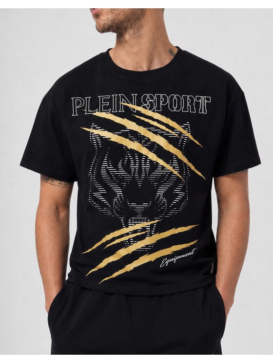 Plein Sport Plein Sport T-Shirt 31532 Czarny Regular Fit