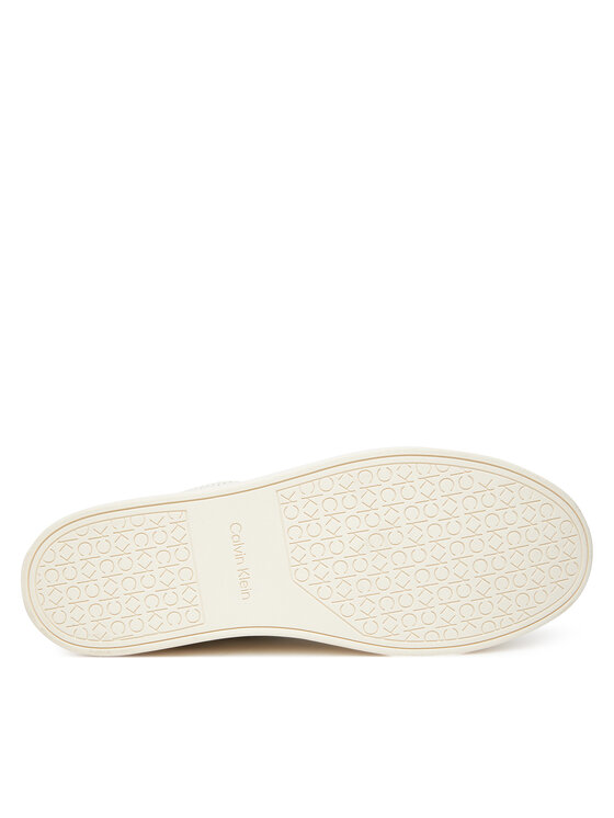 Calvin Klein Calvin Klein Snīkeri Clean Cup Low Laceup Perf Lth HM0HM01870 Balts