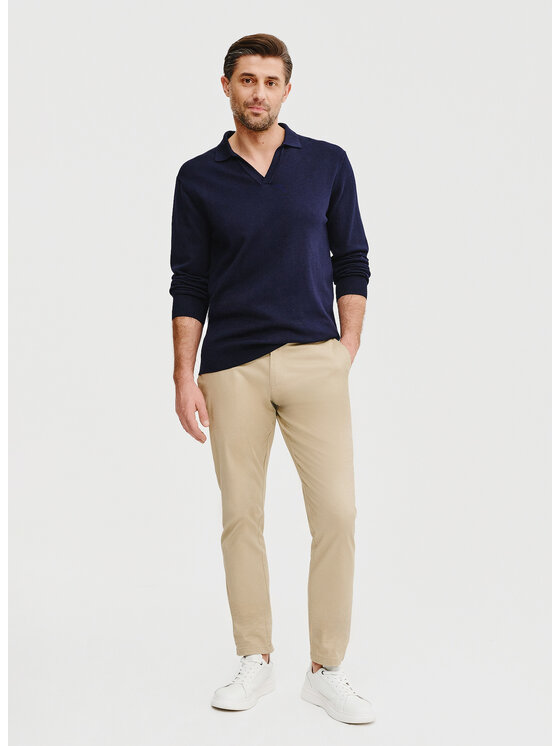 Pako Lorente Pako Lorente Sweter P25SF-2X-006 Granatowy Classic Fit