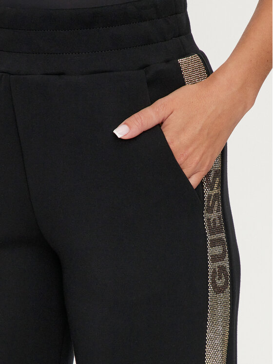 Guess Guess Παντελόνι φόρμας Logo W4YB40 KBYE2 Μαύρο Regular Fit