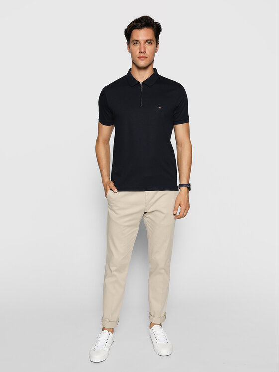 tommy hilfiger zip polo