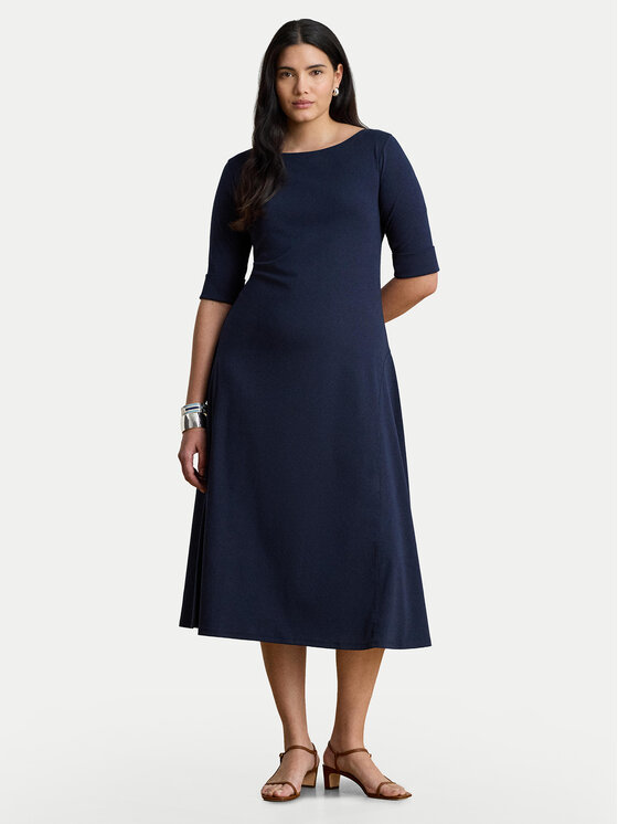 LAUREN RALPH LAUREN LAUREN RALPH LAUREN Cocktail obleka Munzie 200973599005 Mornarsko modra Regular Fit