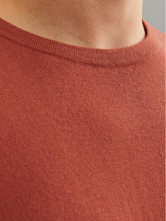 Jack & Jones Jack & Jones Sweter 12208364 Pomarańczowy Regular Fit
