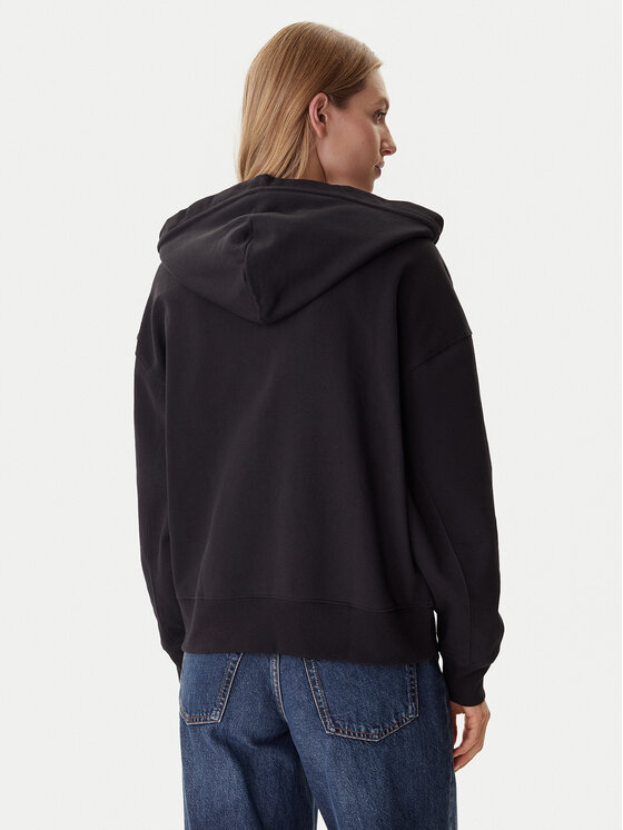 Calvin Klein Calvin Klein Mikina LV044C211G Čierna Relaxed Fit