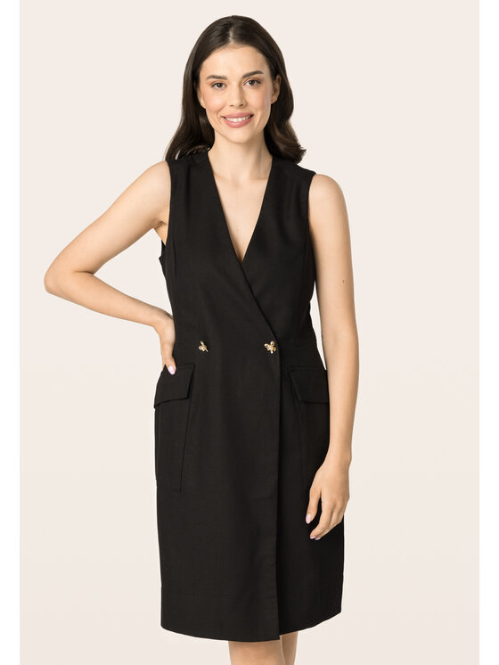QUIOSQUE QUIOSQUE Letní šaty Quiosque 4UB001299 Černá Regular Fit