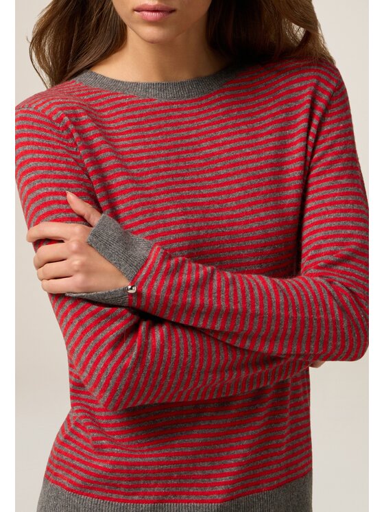 Oltre Oltre Cardigan M335J005075N0S3 Rosso Regular Fit