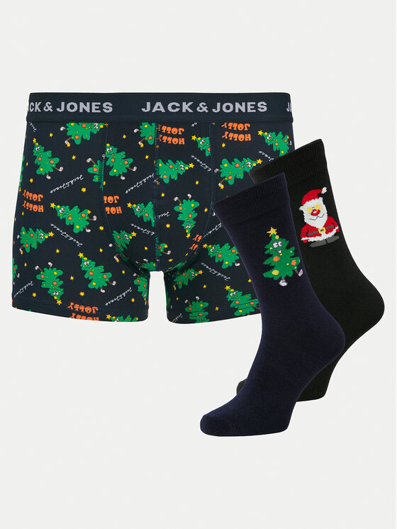 Jack&Jones Apaksveļas komplekts Holly Jolly 12266780 Tumši zils