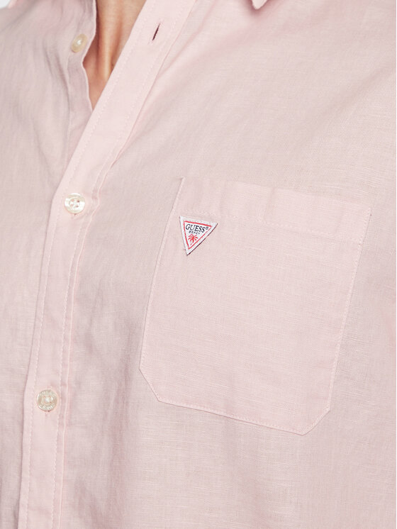 Camicia Roll-Up F3GH00 WO07S Rosa Regular Fit