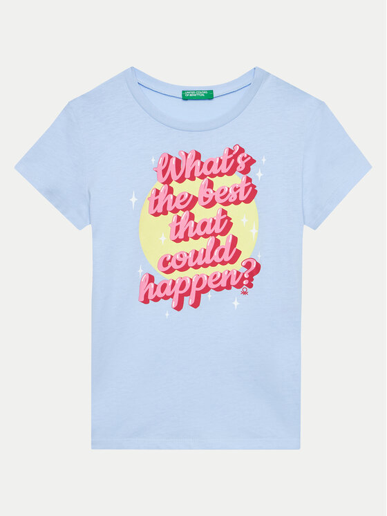 United Colors Of Benetton United Colors Of Benetton T-shirt 3096C10J3 Plava Regular Fit