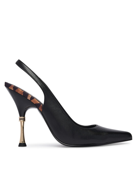 Just Cavalli Pantofi cu toc subțire 80RA3S45 ZPB93 Negru