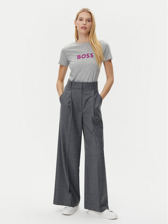 BOSS BOSS T-Shirt C_Elogo_5 50501139 Szary Regular Fit