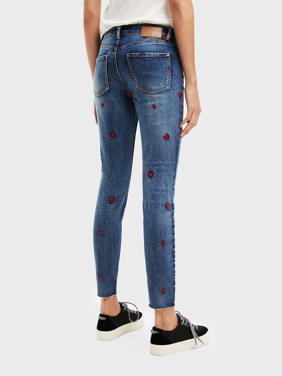 Desigual Desigual Τζιν Amore 22WWDD17 Σκούρο μπλε Skinny Fit
