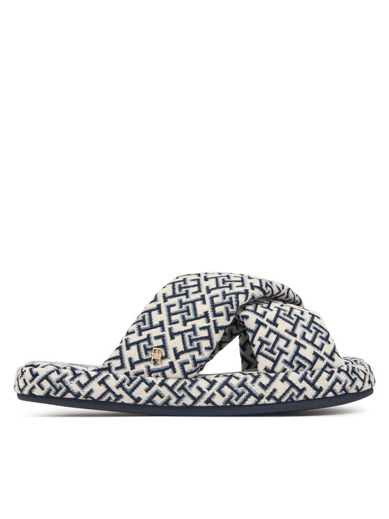 Tommy Hilfiger Tommy Hilfiger Παντόφλες Σπιτιού Th Feminine House Shoes Monogram FW0FW09631 Κρεμ