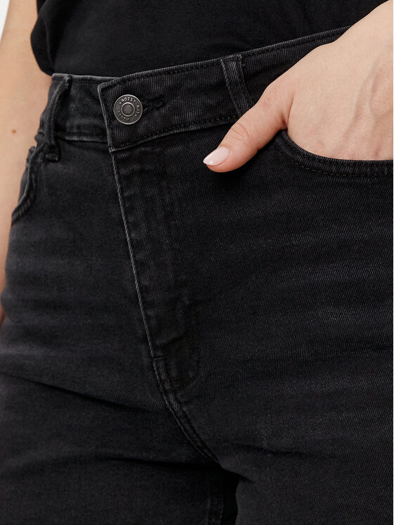 Noisy May Noisy May Szorty jeansowe Moni 27029491 Czarny Slim Fit