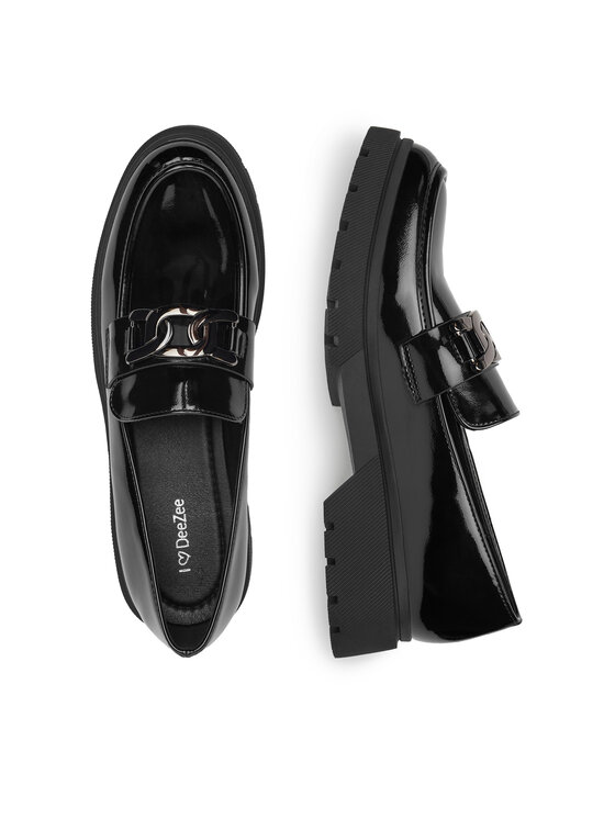DeeZee DeeZee Loafersy LZ24-01 Czarny