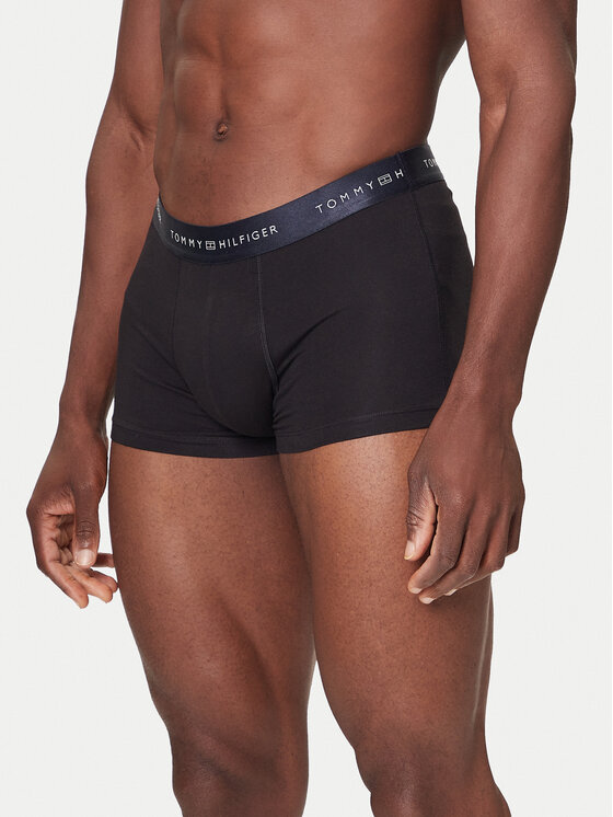 Tommy Hilfiger Tommy Hilfiger Komplektas: 3 poros trumpikių UM0UM03411 Juoda