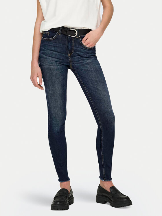 ONLY Džínsy Blush 15326910 Tmavomodrá Skinny Fit
