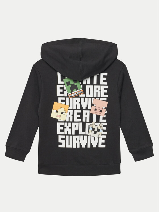 NAME IT NAME IT Sweatshirt Jacot MINECRAFT 13238540 Schwarz Regular Fit