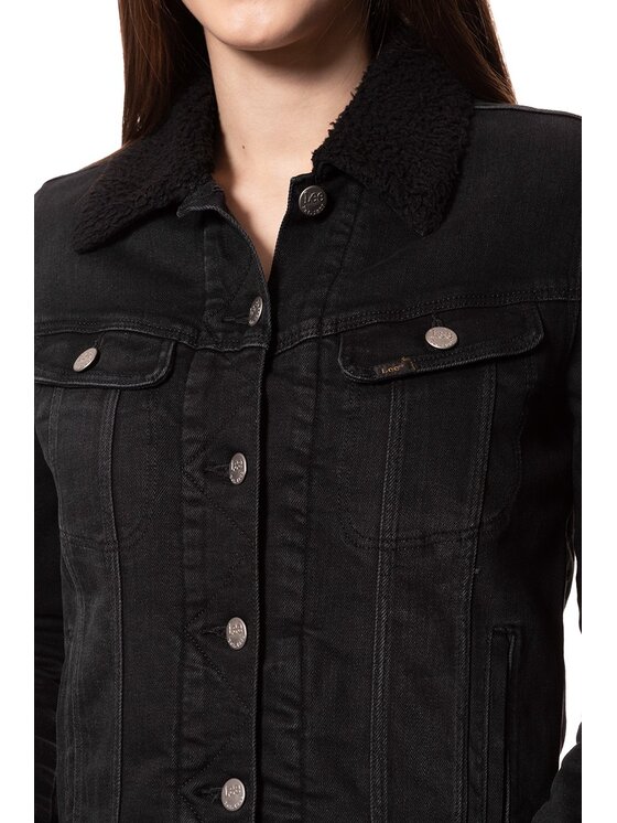 Lee Lee Giacca da donna SHERPA RIDER JACKET Nero Regular Fit