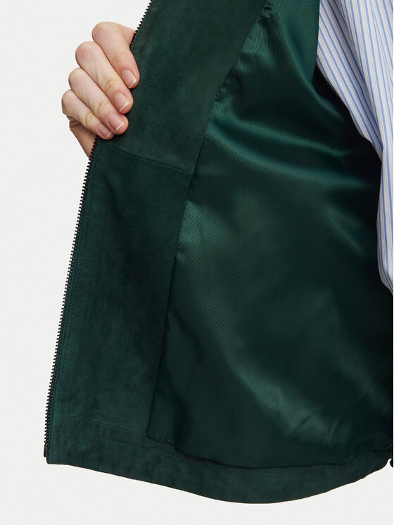 Weekend Max Mara Weekend Max Mara Kurtka skórzana Zuppa 2625446011 Zielony Regular Fit