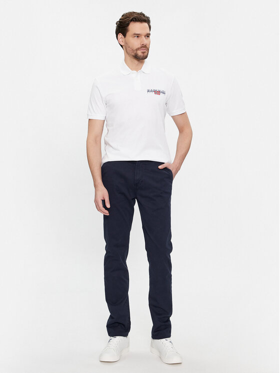 Napapijri Napapijri Polokošile E-Aylmer NP0A4HTN Bílá Regular Fit