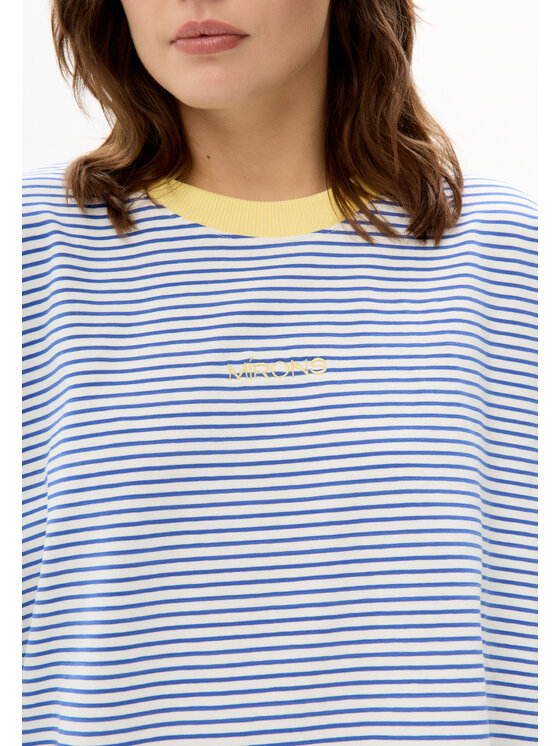 Mirons Mirons Longsleeve Print Błękitny Oversize