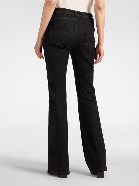 Elena Mirò Elena Mirò Jeansy P416G000428N033 Czarny Flare Fit