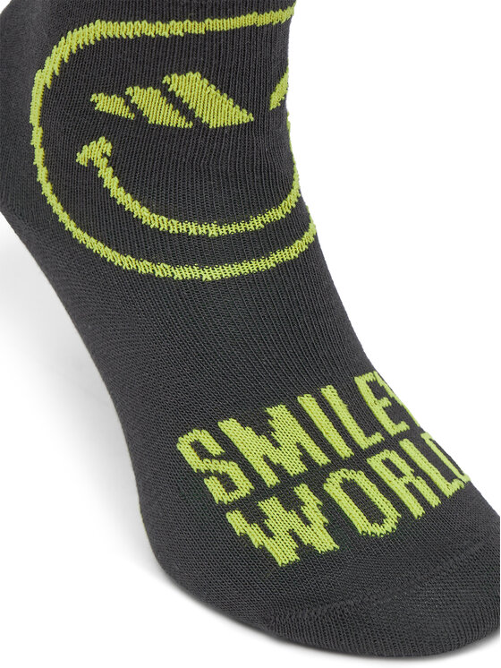 adidas adidas Set 3 parov otroških visokih nogavic Smiley World JG5804 Pisana