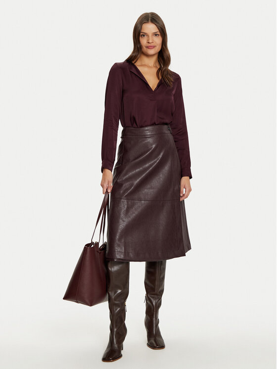 TATUUM Tatuum Bluzka Meryl T2422.046B Bordowy Relaxed Fit