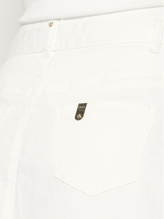Liu Jo Liu Jo Spódnica jeansowa FA0349 T8361 Biały Regular Fit