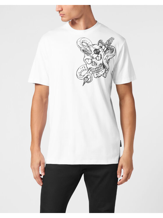 PHILIPP PLEIN PHILIPP PLEIN T-shirt 539 Bianco Regular Fit
