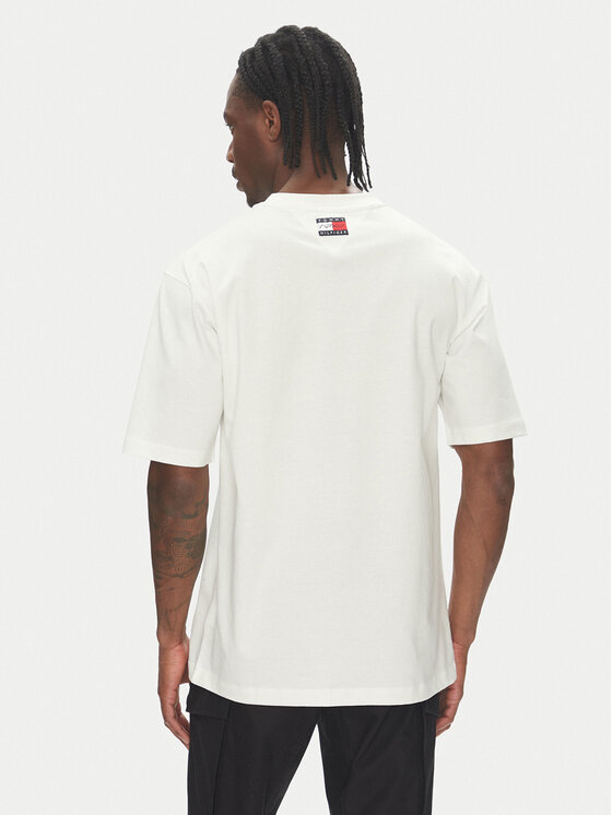 Tommy Hilfiger Tommy Hilfiger T-krekls F1 Movie MW0MW41391 Balts Regular Fit