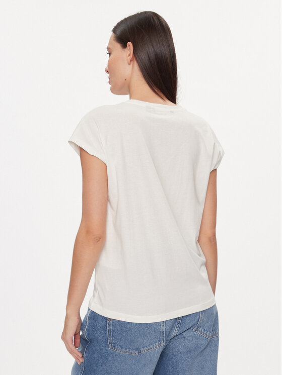 Vero Moda Vero Moda T-Shirt 10298088 Biały Box Fit
