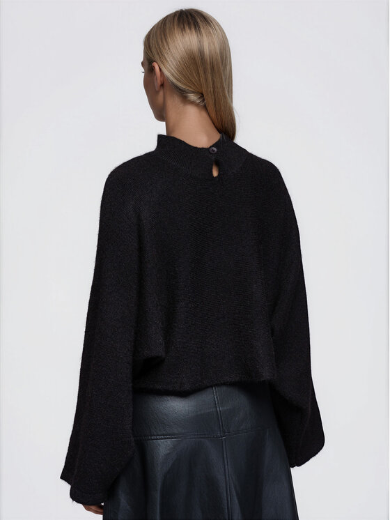 Ombre Ombre Svetr OW-SW-E0063 Hnědá Relaxed Fit