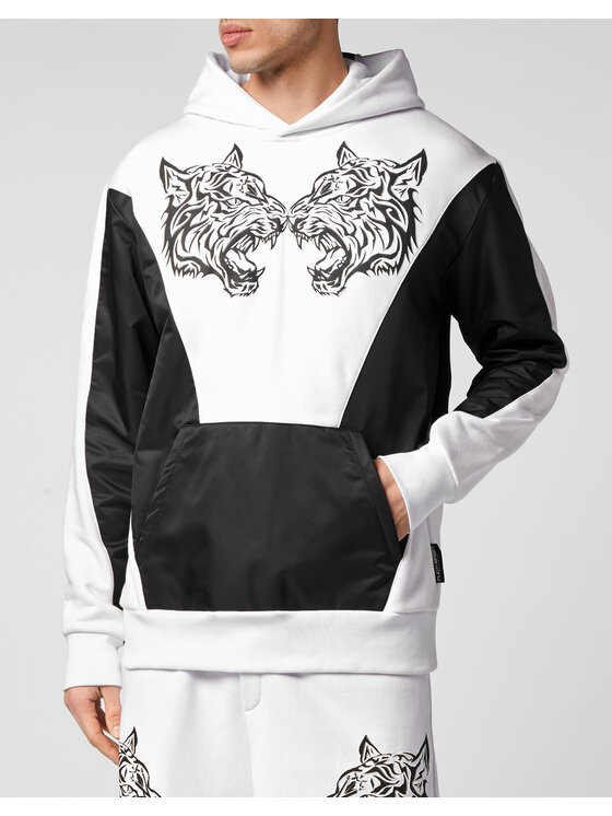 Plein Sport Plein Sport Felpa 1719 Bianco Regular Fit