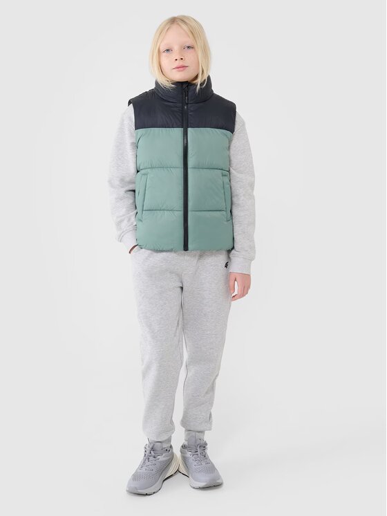 4F 4F Bezrękawnik 4FJWSS25TVJAM208-41S Zielony Regular Fit