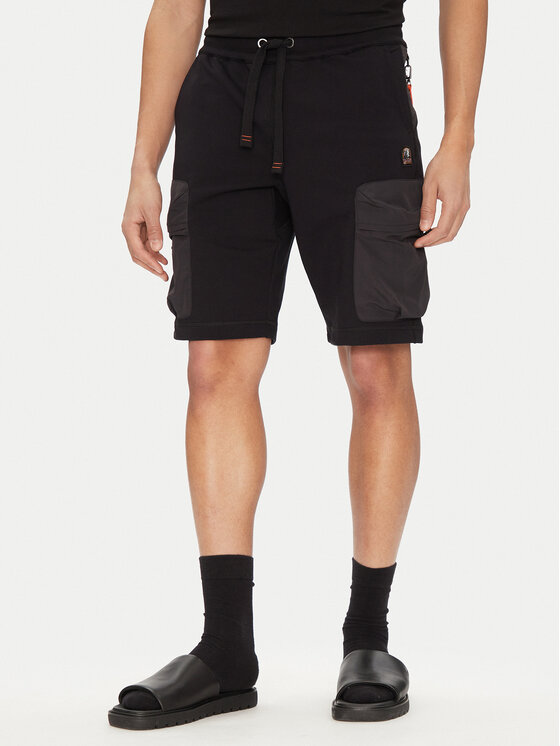 Parajumpers Pantaloncini sportivi Irvine 25SMPMPARE06 Nero Regular Fit, taglia : XXL