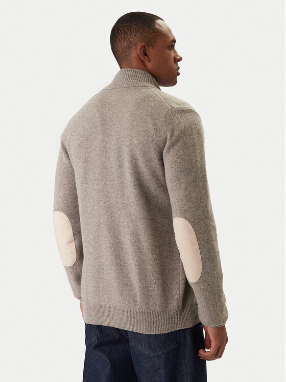 Barbour Barbour Kardigan Patch Zip Thru MKN0731ST16 Beež Regular Fit