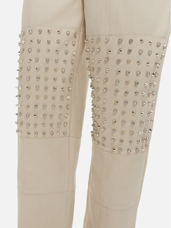 PINKO PINKO Hlače 104429 A284 Écru Regular Fit