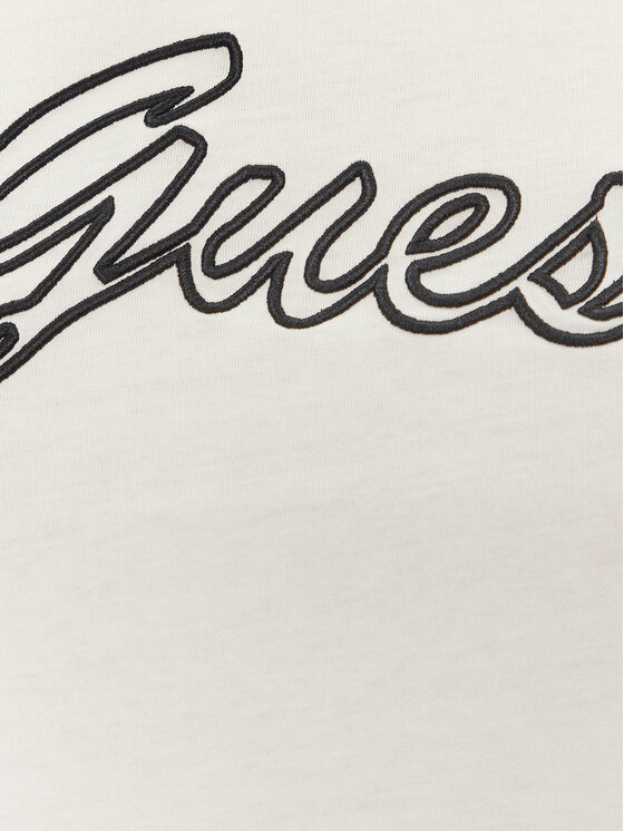 Guess Guess Tričko V5GI02 K9RM1 Écru Slim Fit