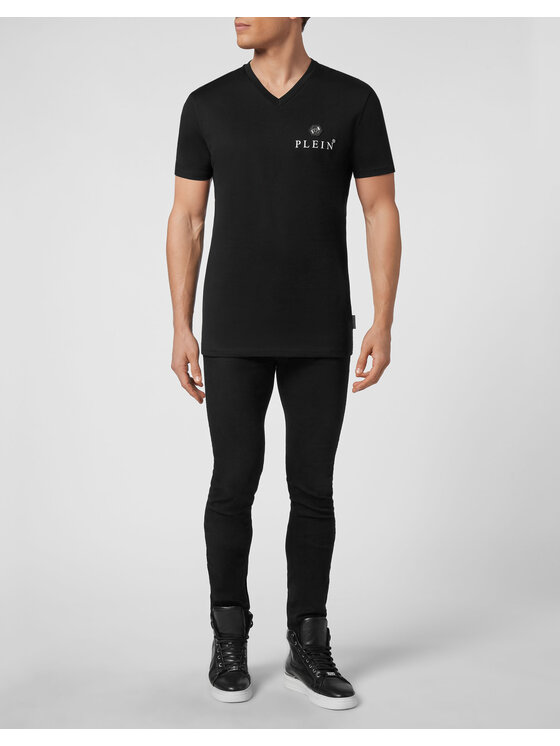 PHILIPP PLEIN PHILIPP PLEIN Tričko 22939 Čierna Regular Fit