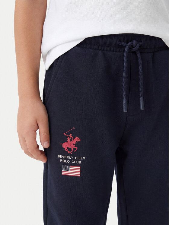 Beverly Hills Polo Club Beverly Hills Polo Club Spodnie dresowe P-SS26B-TF0033K Granatowy Regular Fit